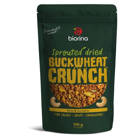 Daiginti-džiovinti grikiai su riešutais ir ciberžole    100g.