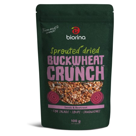 Daiginti-džiovinti grikiai su sėklomis ir burokėliais   100g.